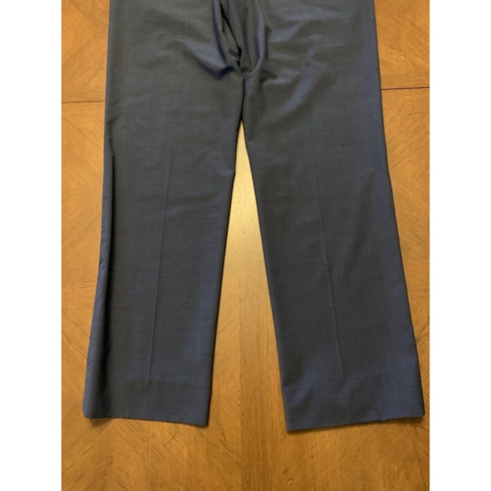 Brooks Brothers Men's Classic fit Dress Pants 34x30.5 Blue Wool blend - Picture 4 of 16